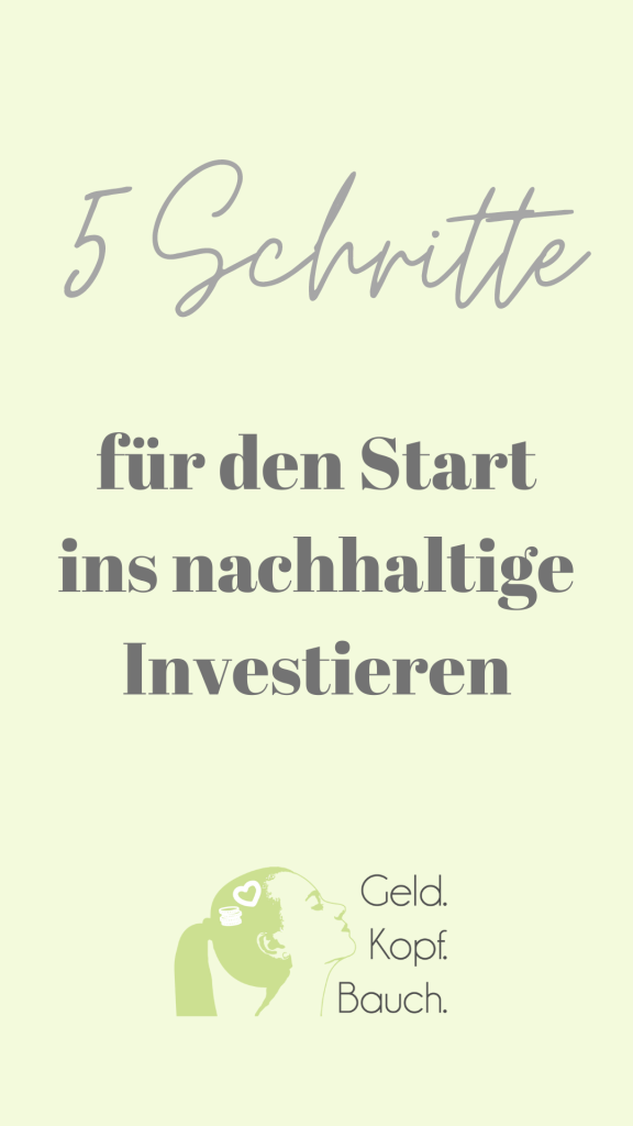 5 Schritte fürs nachhaltige Investieren